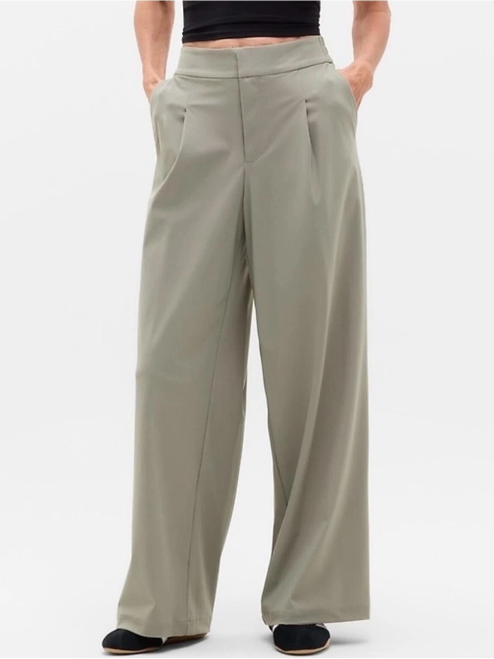 NWT Athleta Pinnacle Willow Green Trouser Size 4/P